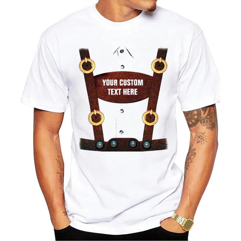 O-Neck Short Sleeve Tshirts Printed Cool Tops Funny Tees anime clothes 2024  Hot Sales Oktoberfest Lederhosen Men T-Shirt tops