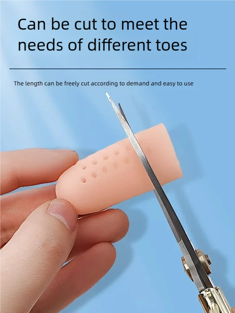 20 Buah Tabung Gel Pelindung Jari Silikon Lembut Pelindung Jari Kaki Kecil Penutup Lengan Pereda Nyeri Jagung Alat Perawatan Kaki Pemisah Jari Kaki