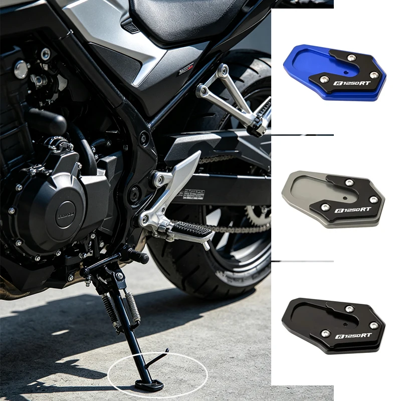 

For BMW R1250RT R 1250RT R1250 RT 2019-2022 2023 Motorcycle CNC Kickstand Foot Side Stand Extension Pad Cover Protector