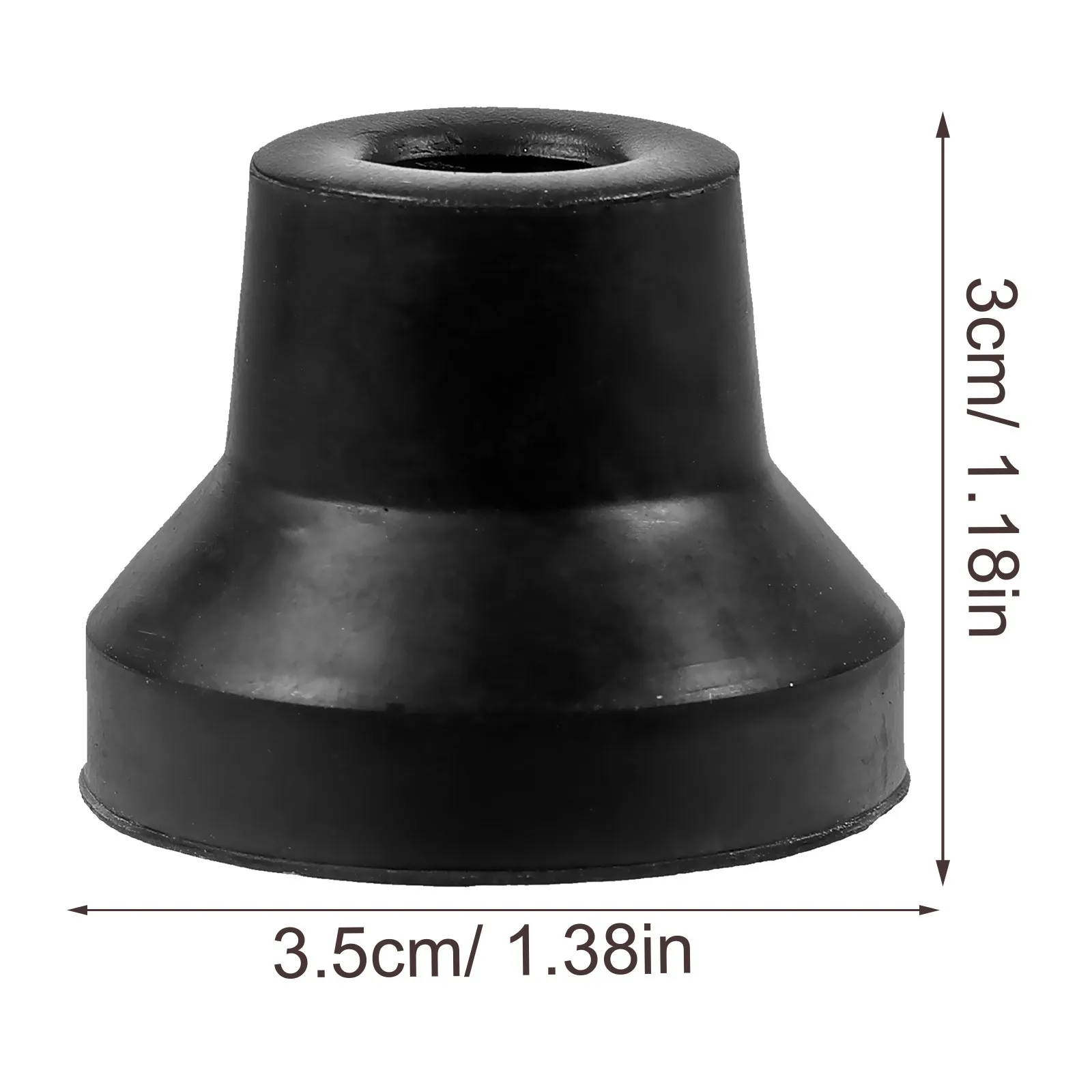 4Pcs Crutch Tips Rubber Cane Non-Slip Replacement Heavy Duty Walking Stick Foot Pads Safety Accessories Crutch Tips