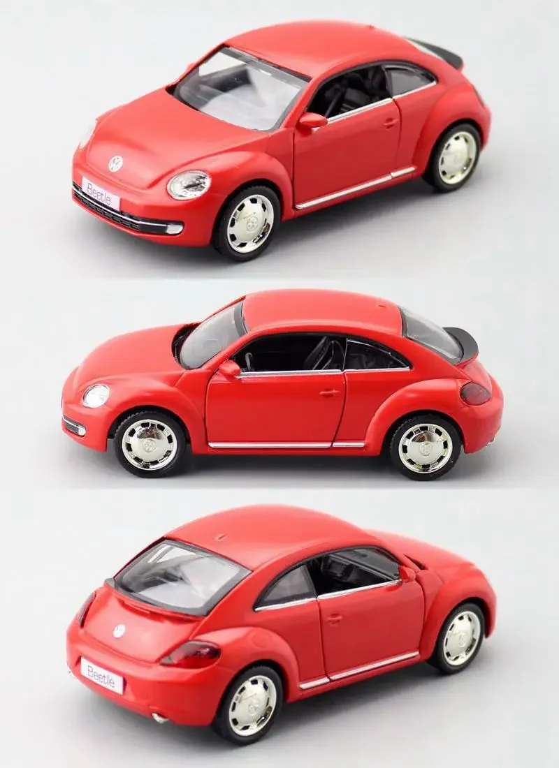 Die Casts Collectible Model Cars Static Alloy Vintage Car Birthday Gift 1:36 NEW BEETLE Toys for Children Home Decor