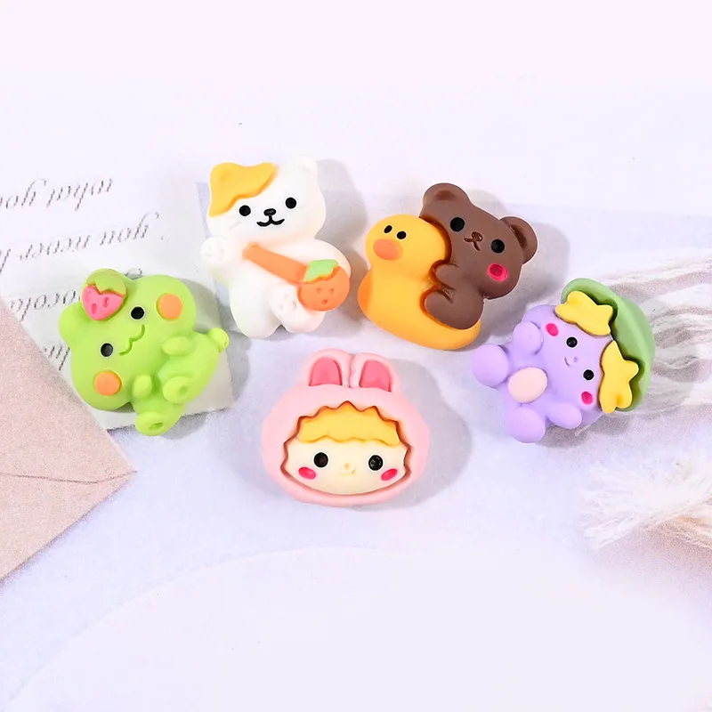 1pcs Resin Cream Glue Mobile Phone Case Cute Doll House Diy Material Brooch Hairpin Handmade Accessories