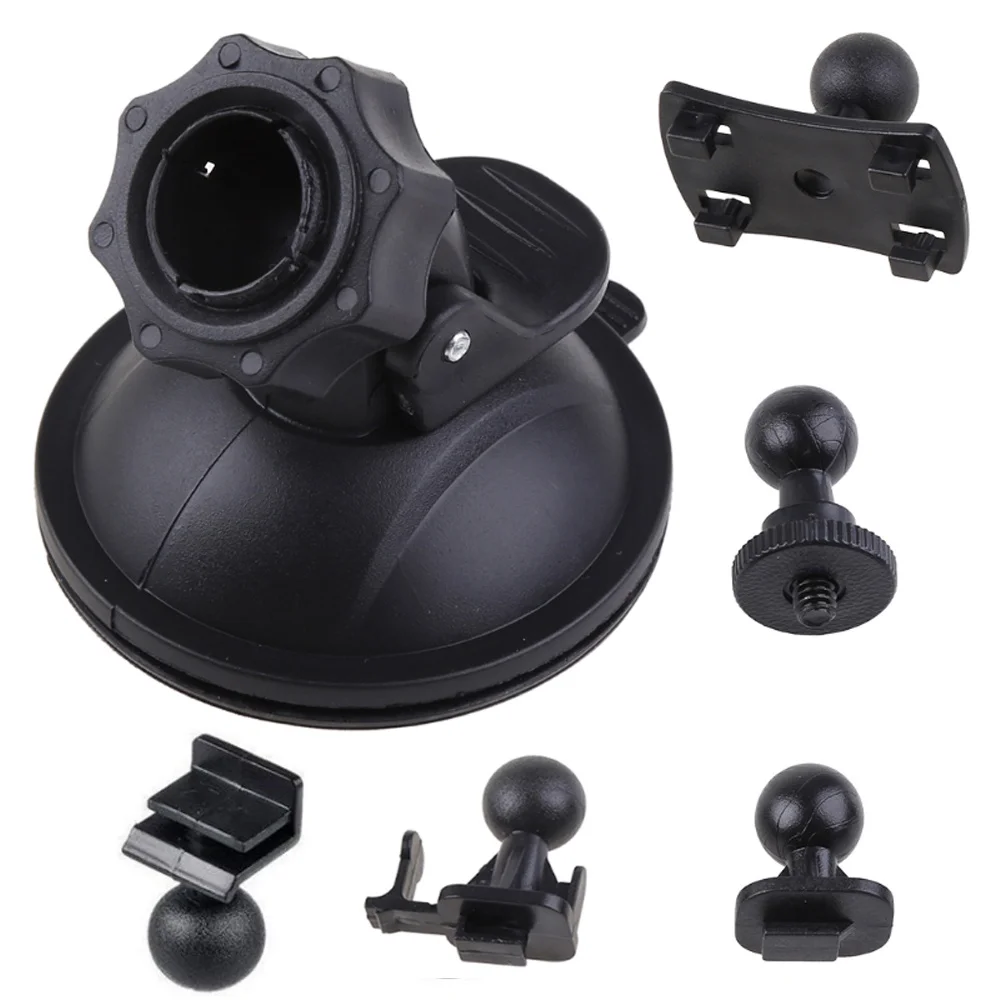 Car Suction Cup For Dash Cam Holder With 5 Types Adapter Car Windshield Rotating Mount For Driving DVR Camera Camcorder