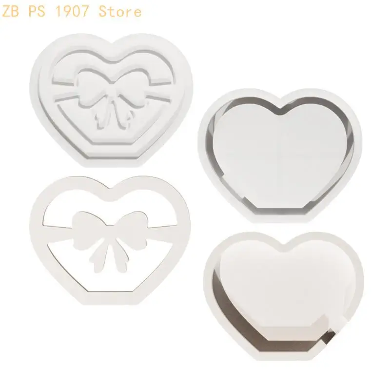 

Silicone Crafting Supplies Creative Lamp Mold Hollow Heart Easy Releasing Mold Suitable for Decorations and Enthusiasts 55KA