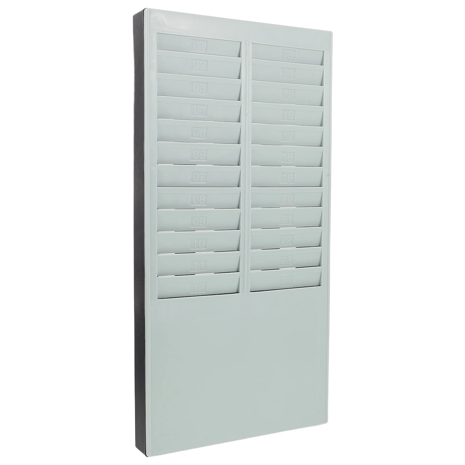 

Attendance Card Holder Business Paper Organiser Wall Timecard Organizer Rack Stand Plastic Staff Mount