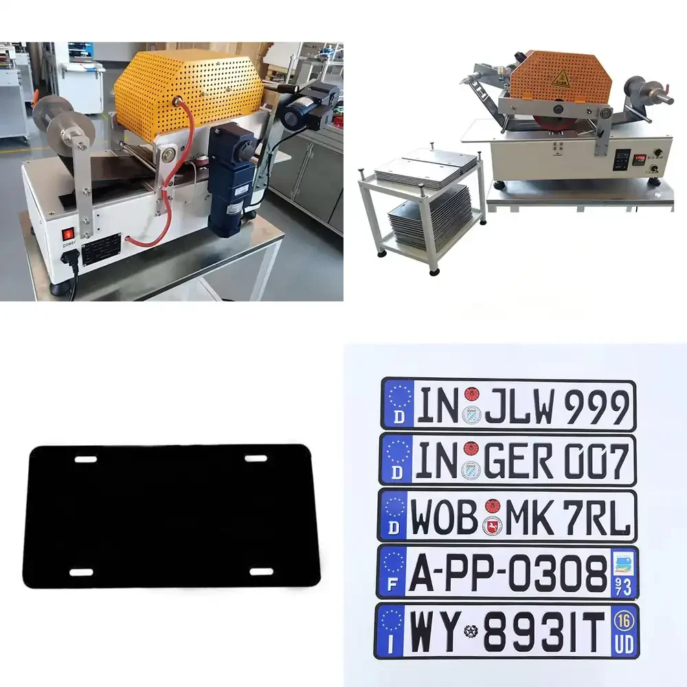 Factory Supply License Plate Hot Stamping Machine for Vehicle Number Plate Production