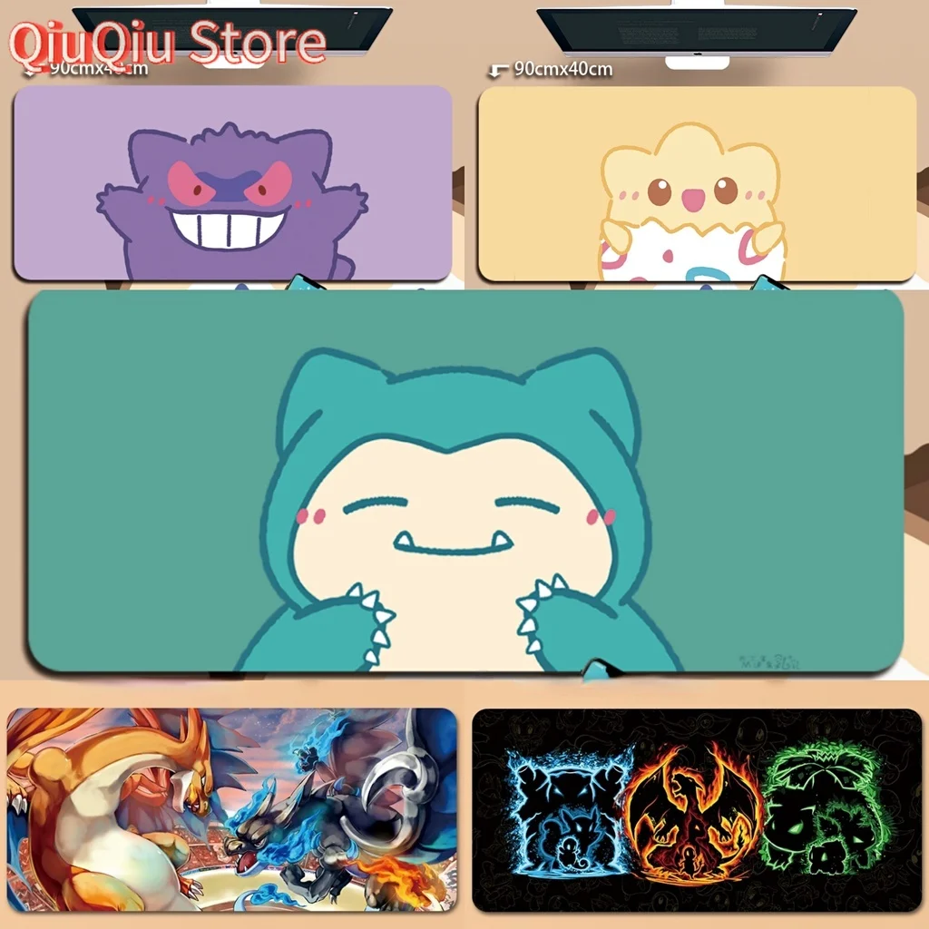 

psyduck Pokémon Mouse Pad Eevee Anime Gengar Computer Pad Togepi New Pikachu Ditto Personality Munchlax Pokemon Charmander Cute