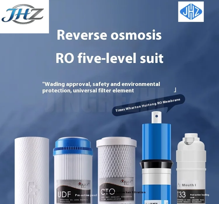 JHZ for Water Purifier Filter Cartridge Universal Household Full Set 10 Inch PP Cotton Activated Carbon Five Stage Set Filter Ca