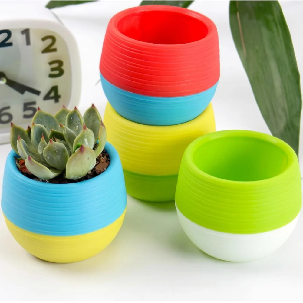 30 pcs 2.8 Inch Plastic For Mini Pots with Drainage Reservoir and Ventilation for Easy Indoor Plant Maintenance