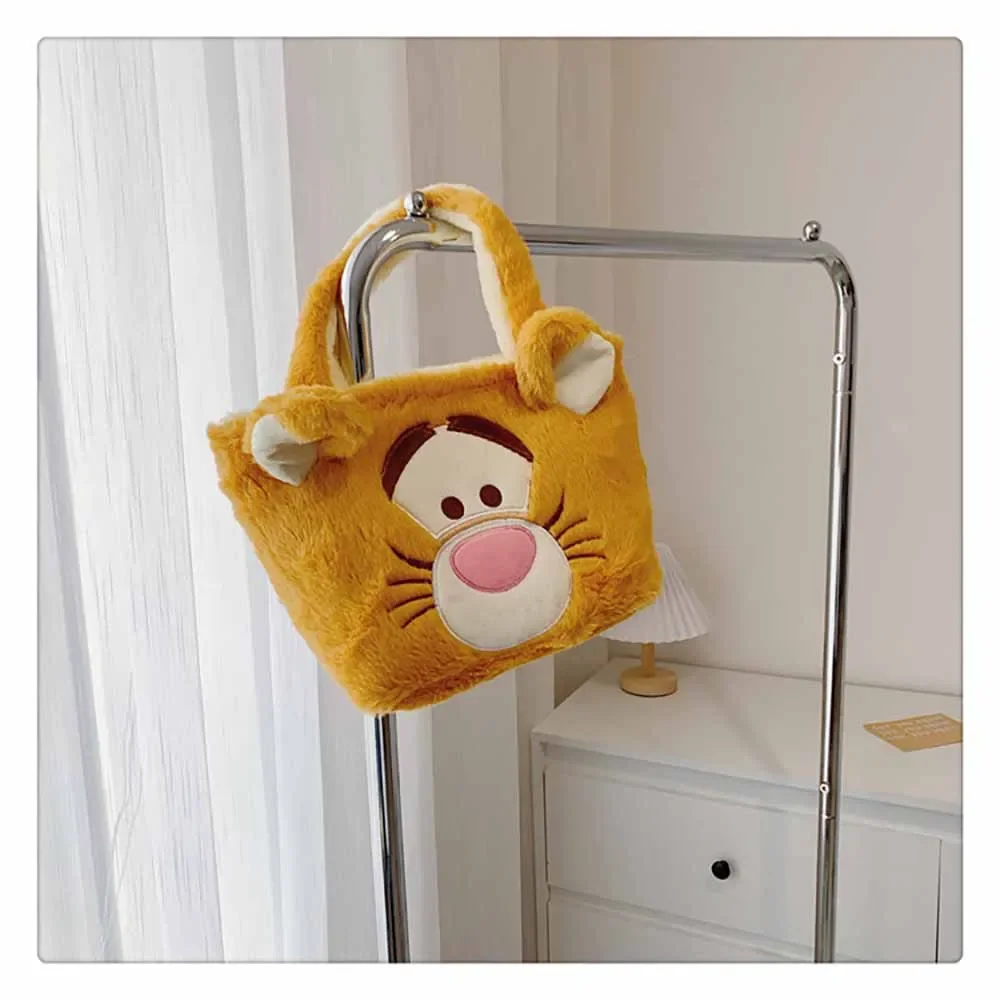 Kawaii Disney Winnie The Pooh Plush Handbags Tigger Shoulder Bag Anime Alien Soft Stuffed Plushie bags Kid Girl Birthday Gifts