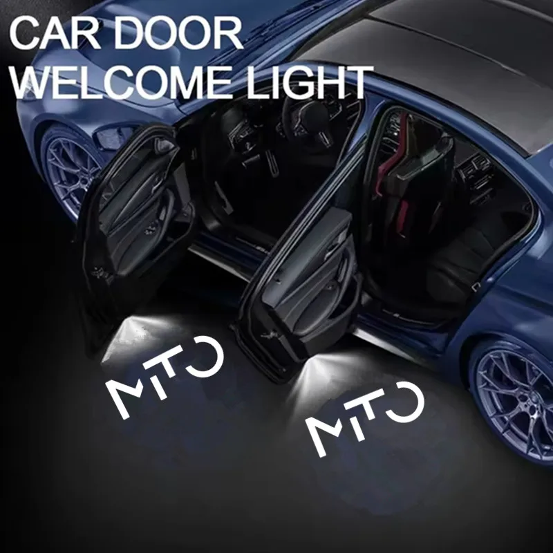 2x For Alfa Romeo Mito 2009-2022 2018 2019 2020 2021 Accessories LED Car Door Logo Welcome Lights Projector Ghost Courtesy Lamp