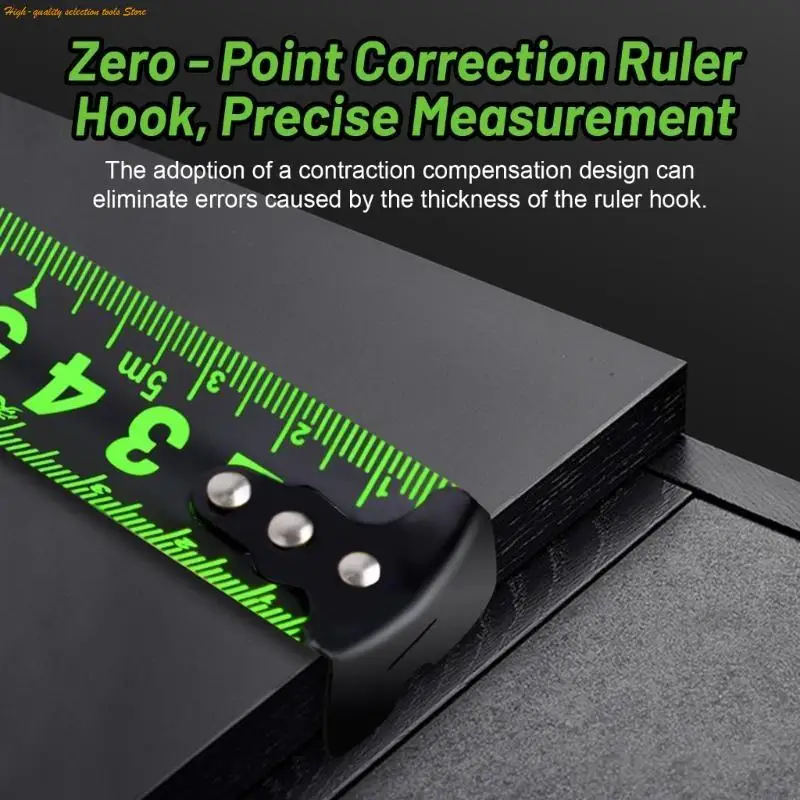 203F 19mm/25mm Width Fluorescent Green Measuring Tape with Auto Lock for Industry