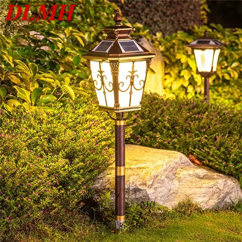 

DLMH Contemporary Outdoor Solar Lawn Lamp LED Waterproof Villa Garden Courtyard District Residential Quarters Lawn Lamp