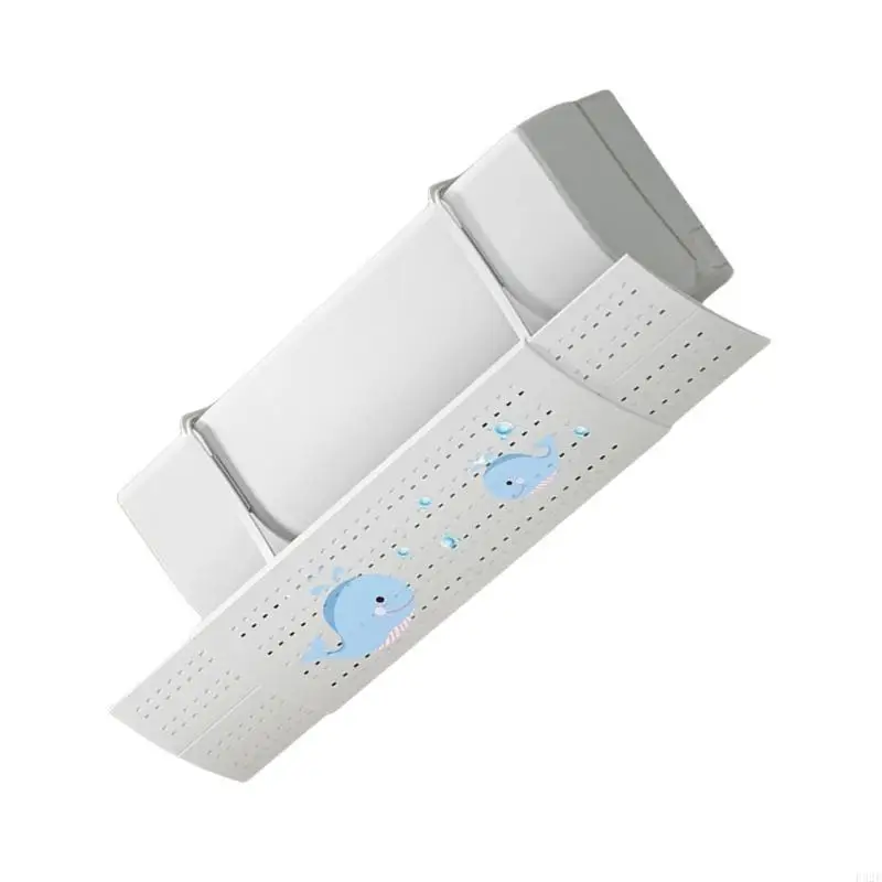 F92F Montagem parede parede Bolsa pára 16.5x52cm Textura plástica adequada para controle fluxos ar