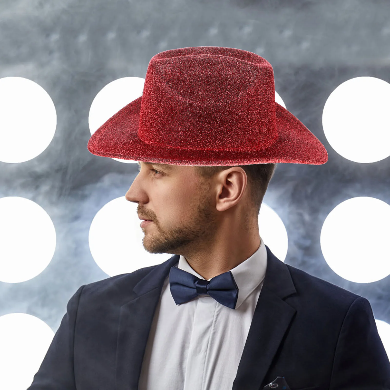 

Men Women Western Cowboy Hat Wide Brim Sun Protection Outdoor Travel Classic Style Unique Band Durable Comfortable