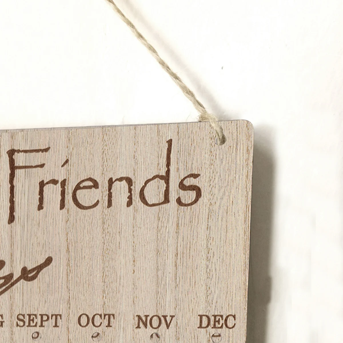 لوحة تقويم خشبية لتذكير عيد ميلاد الأسرة ديكور الحائط الشمال لتقوم بها بنفسك معلقة تاريخ المقتفي لمهرجان الذكرى السنوية #5