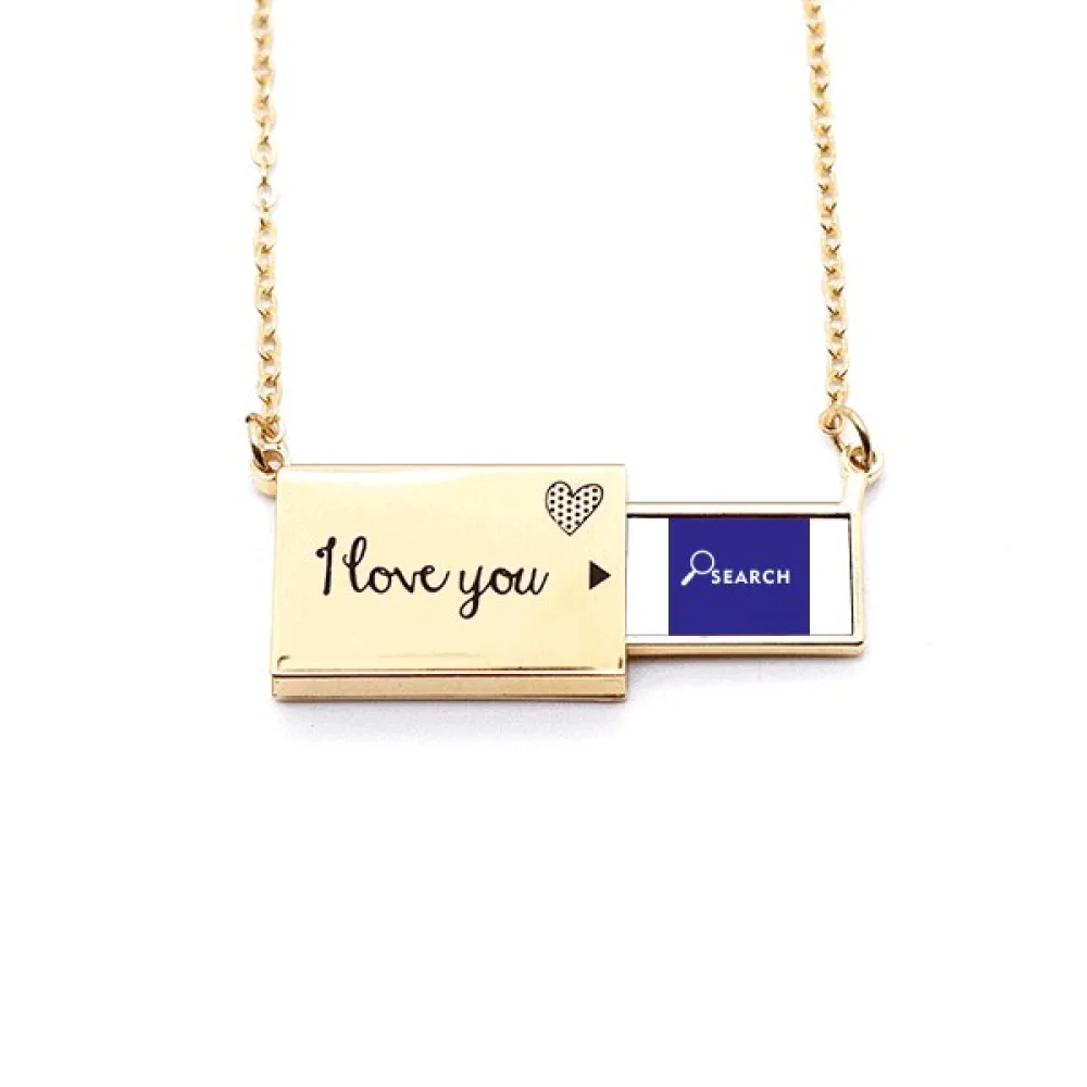 

Magnifier Search Knowledge Understanding Letter Envelope Necklace Pendant Jewelry