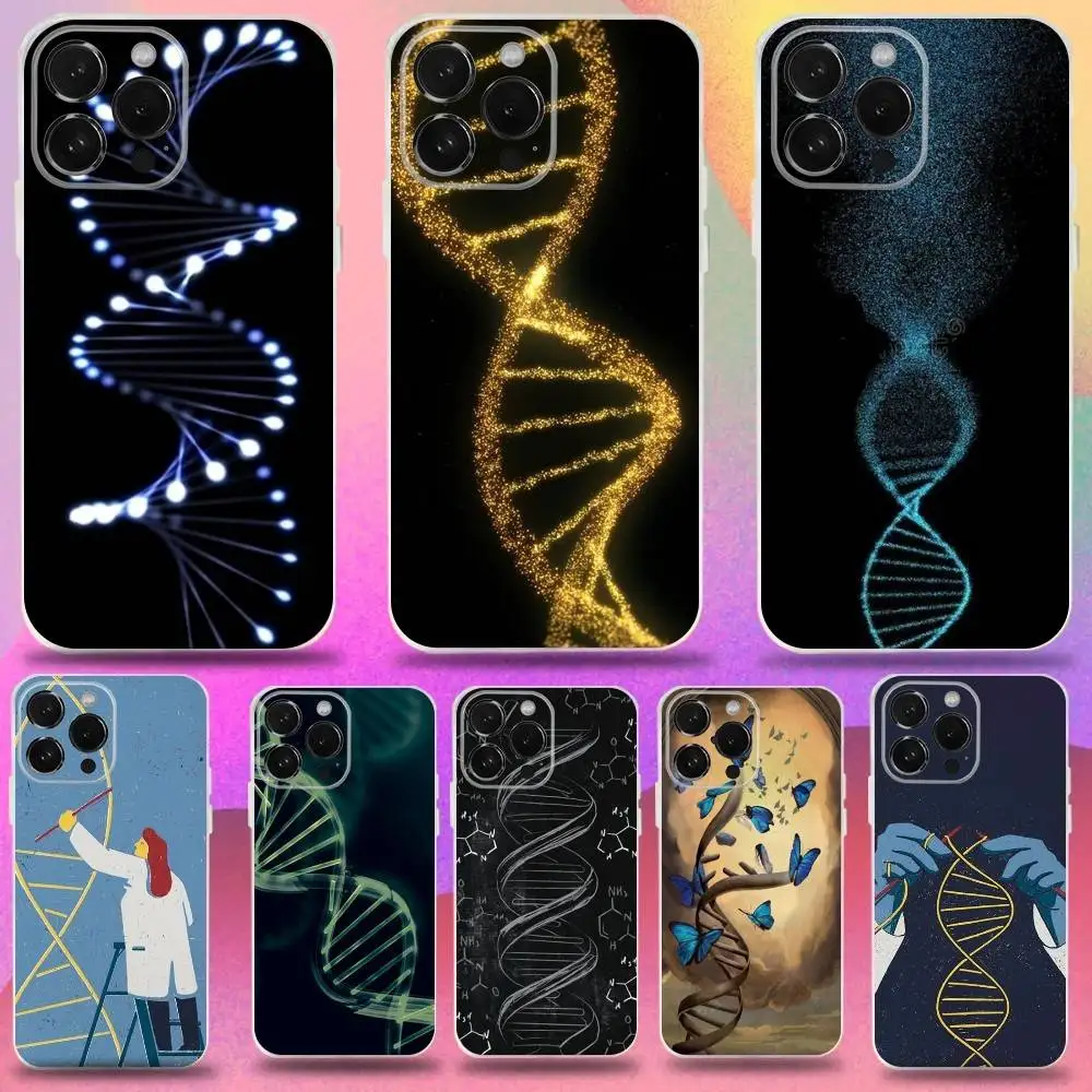 

Чехол для телефона Science DNA Biology для iPhone 16,15,14,13,12,11 Pro, Max, Plus, X, XS, XR, SE, мини-прозрачный силиконовый мягкий чехол
