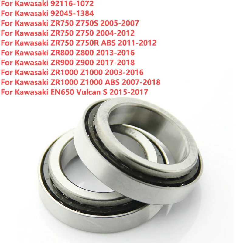 

Steering Head Bearing Kit For Kawasaki ZR750 Z750R ABS ZR800 Z800 ZR900 Z900 ZR1000 Z1000 EN650 Vulcan S 92116-1072 92045-1384