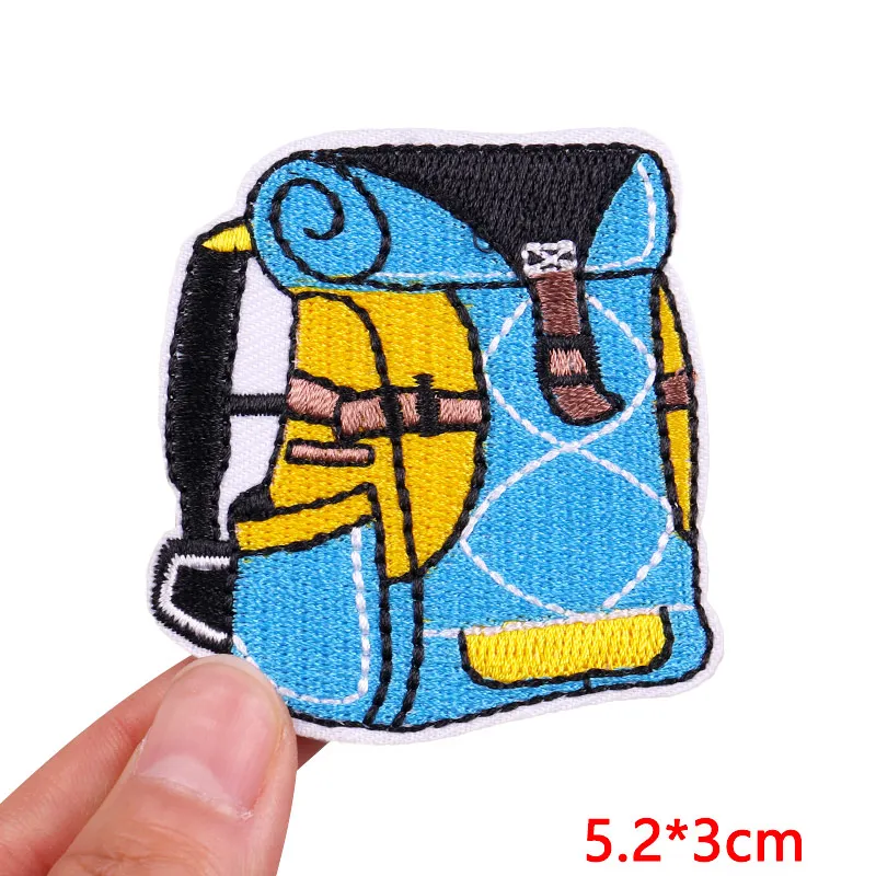 Mountain Camping Embroidered Patches Adventure Travel Patch Iron On Patches For Clothing thermoadhesive Patches Jackets Sew DIY