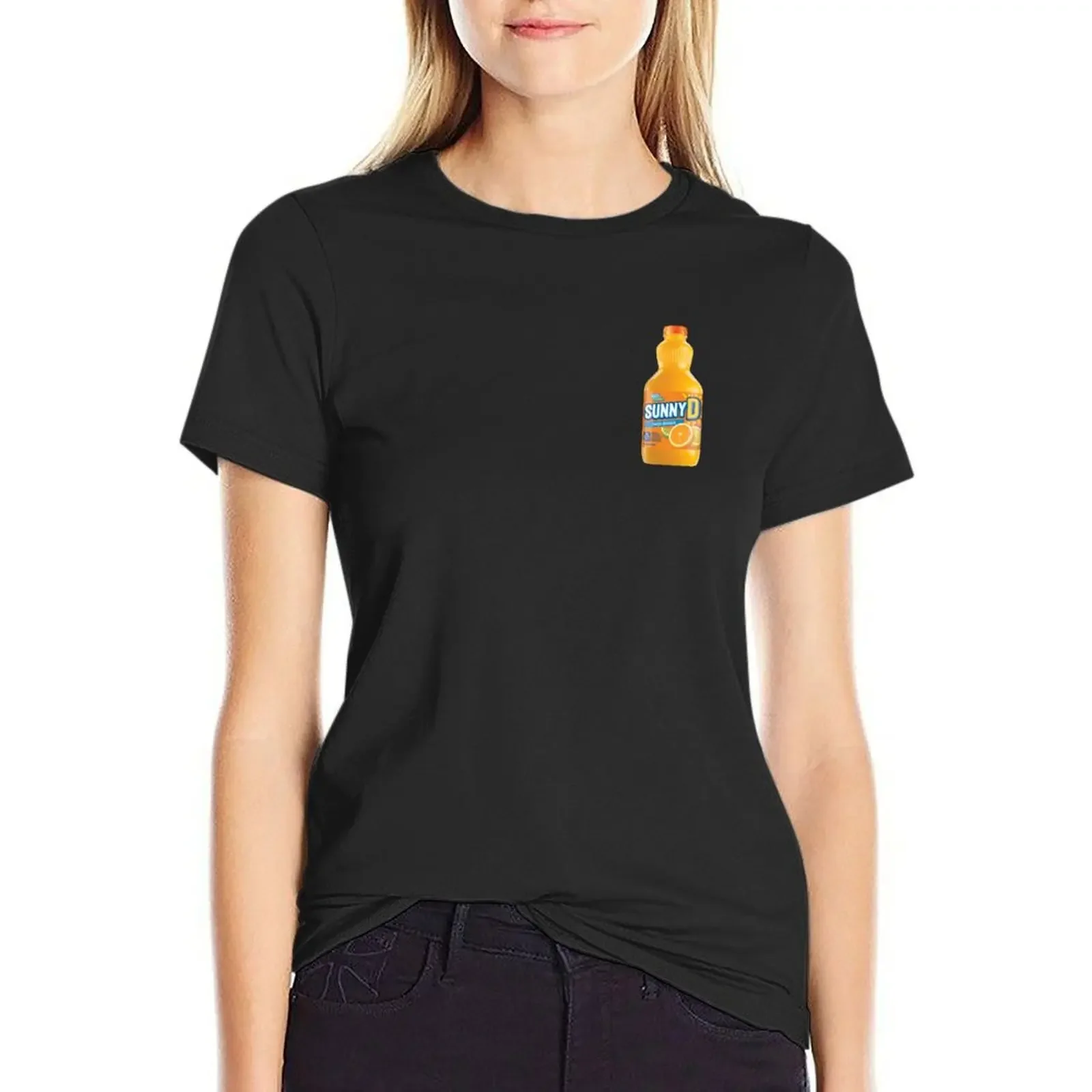 

Sunny D T-Shirt kawaii clothes summer top tops oversized t shirts for Women