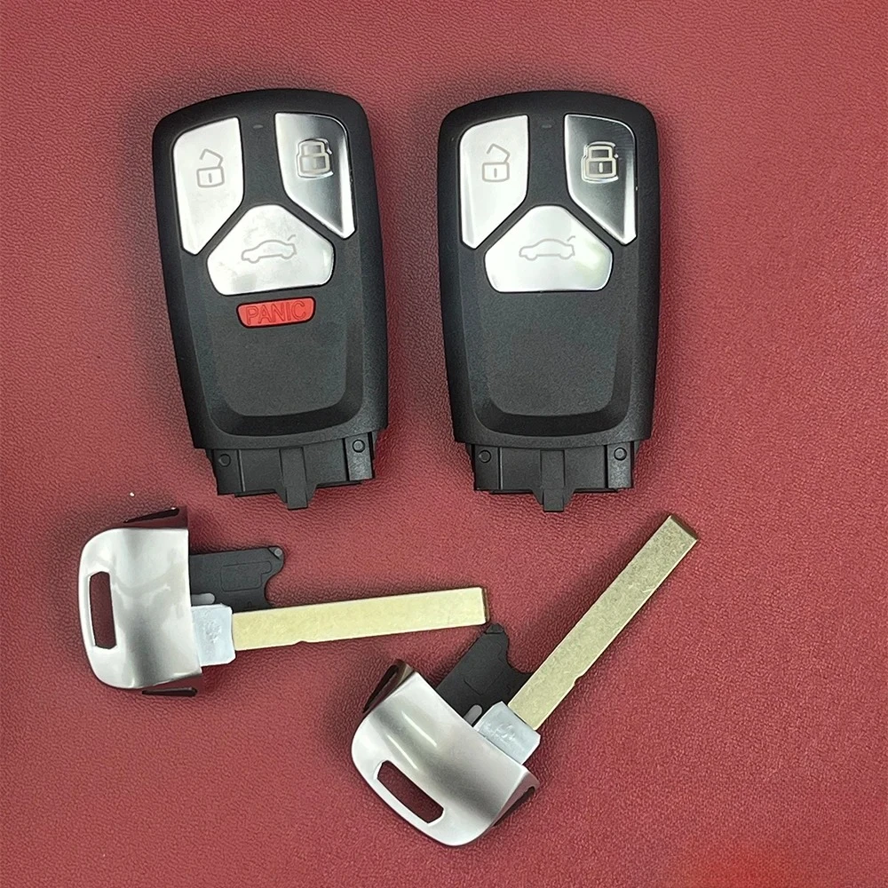 

3 4 Button Car Key Fob Case Housing Shell for Audi 2016 2017 2018 2019 2020 A4 A5 A4L A6 A6L S S4 S5 S8 S6 Q3 SQ5 Q5 Q7 S7 TT RS