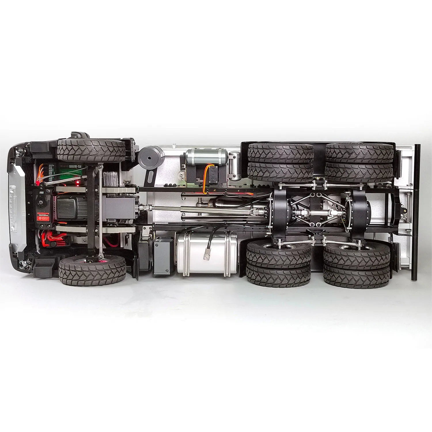 

1/14 RC Hydraulic Dump Trucks CNC Axles Metal 6x4 I6S Radio Controller Tipper Car Toy ESC Motor Assembled Painted Model TH23188