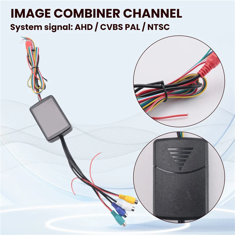 ABLL-4 カメラで 1 ビデオ制御画像コンバイナチャンネルコンバータボックスアクセサリー車の運転システムフロントリア左右