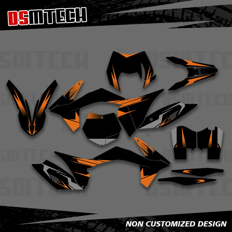 

DSMTECH полная графика наклейки мотоцикл фон на заказ для KTM 2011-2012 SXF EXC EXC-F 125 250 300 010