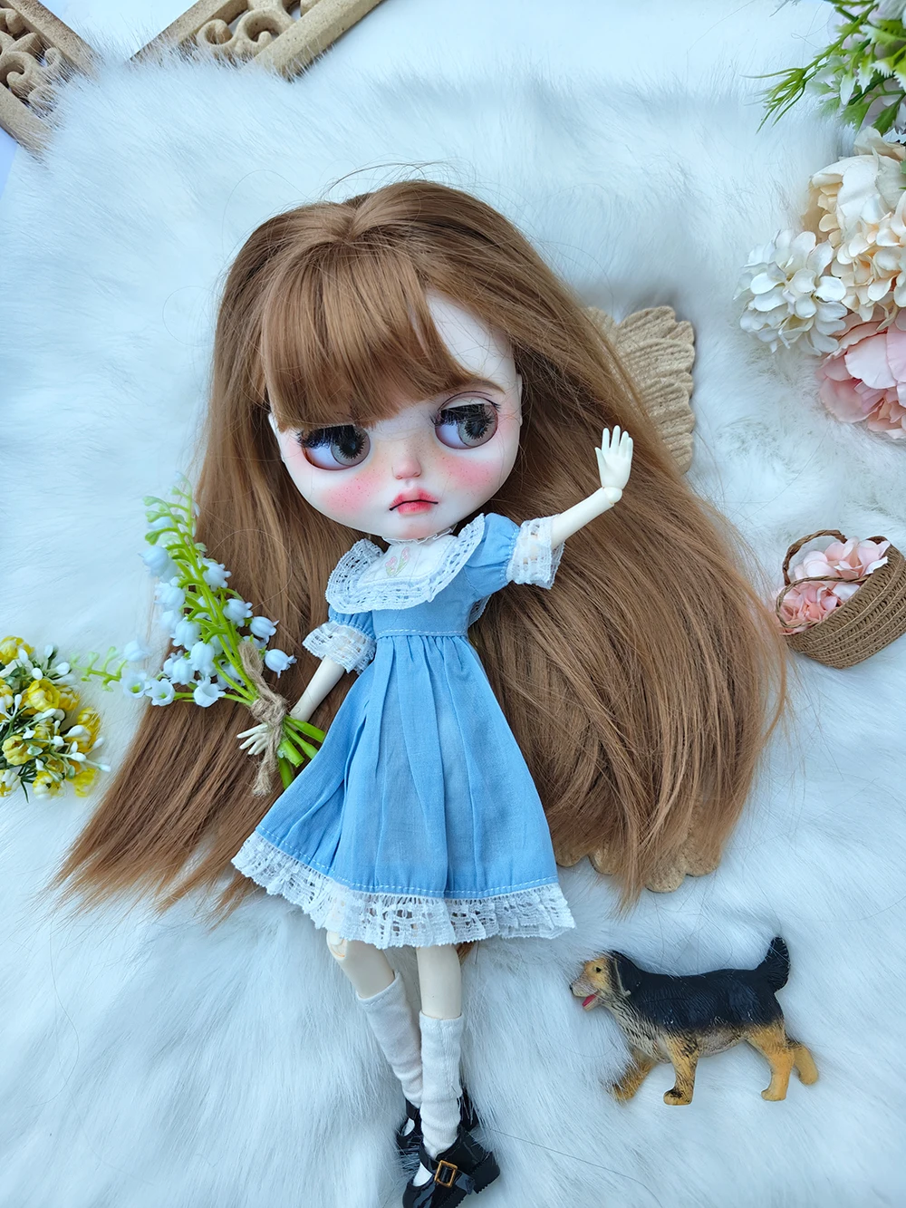 Blythe doll clothes  Vintage  Multiple colors  barbie dress Handmade Dress for Blythe doll Accessories  28-30 cm OB22 OB24 AZONE