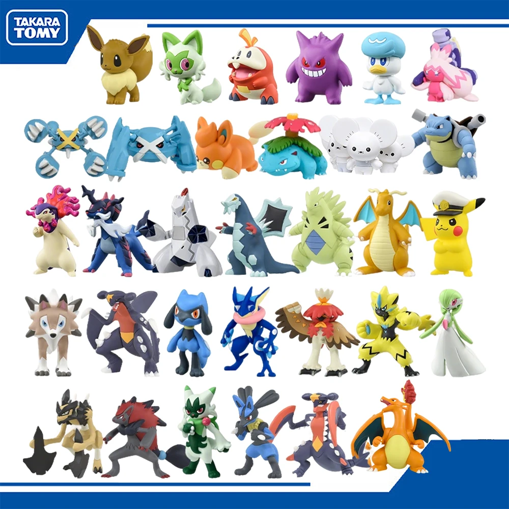 Takara Tomy Pokemon MS-01~31Series Monster Collection Figur Gengar Mimikyu Greninja Charizard Chimchar Bulbasaur Jigglypuff Spielzeug