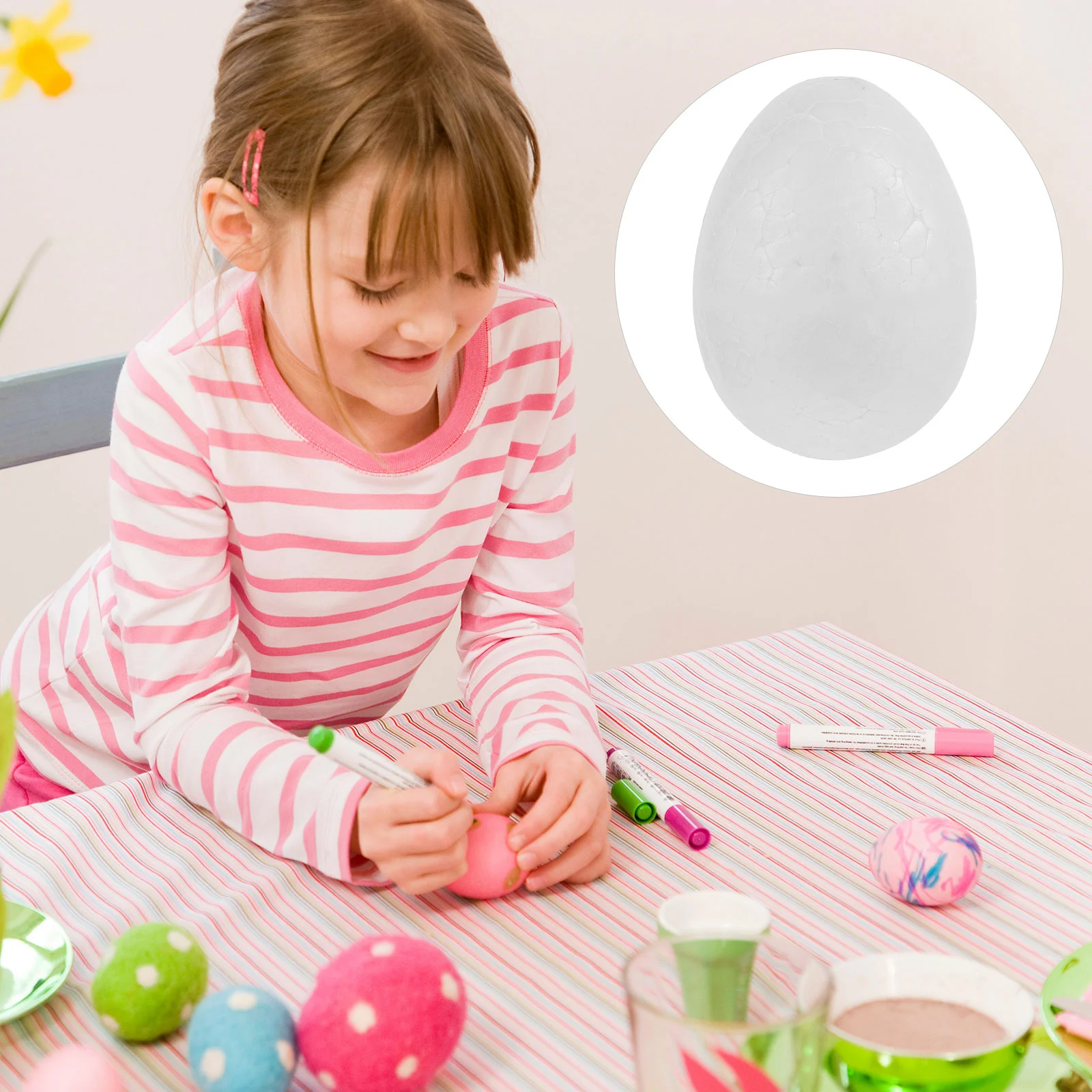 Eggs Easter DIY Ornaments Children Graffiti Festival Craft Party Decoration for