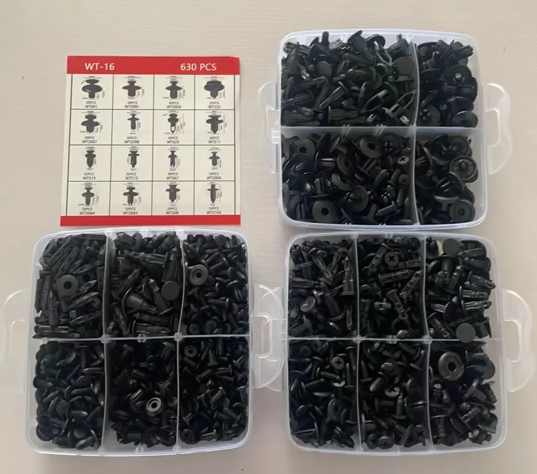 800pcs-100Pcs Car Fastener Clips Set Fender Rivet Clips Auto Body Push Retainer Pin Rivet Bumper Door Trim Panel Retainer Repair