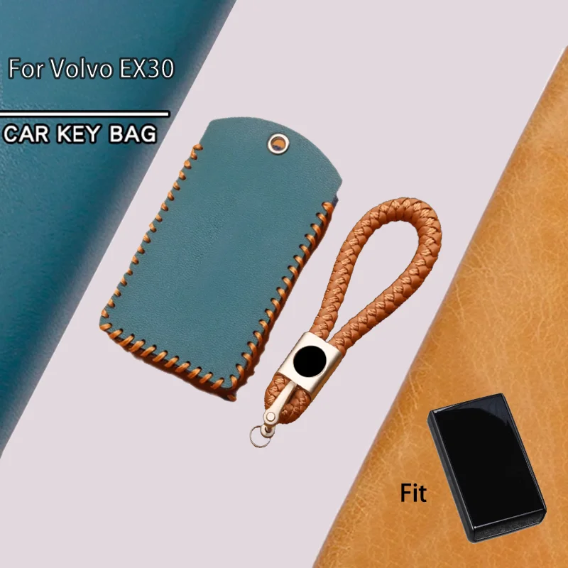 For Volvo EX30 Bluetooth Key Case New Ex30 Car Remote Key Bag Protection Cover Shell Keychain Ring Holder Fob Car Accessories