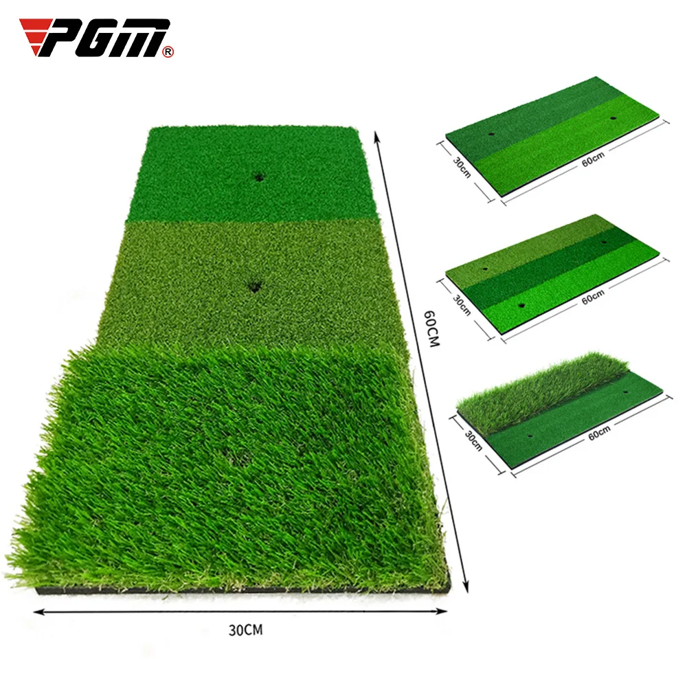 PGM Golf Hitting Mat Indoor Outdoor Mini Practice Durable PP Grass Pad Backyard Exercise Golf Training Aids Accessories DJD003