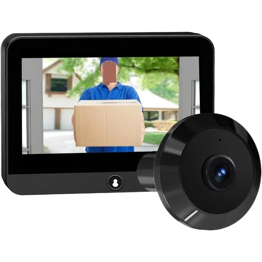 

Smart 2.4G 4.3-Inch IPS Hd Display Camera Human Detection Digital Door Viewer Door Peephole,with 64g Card
