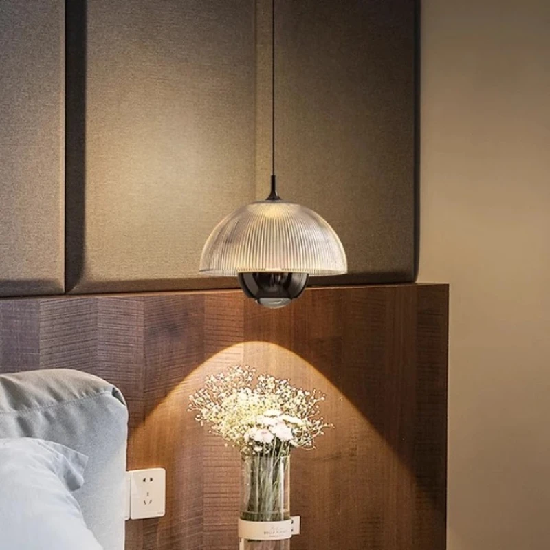 Creativity Mushroom LED Pendant Lights Hand Scan Sensing Adjustable Height Ceiling Chandeliers Bedroom Bedside Decoration Lamps