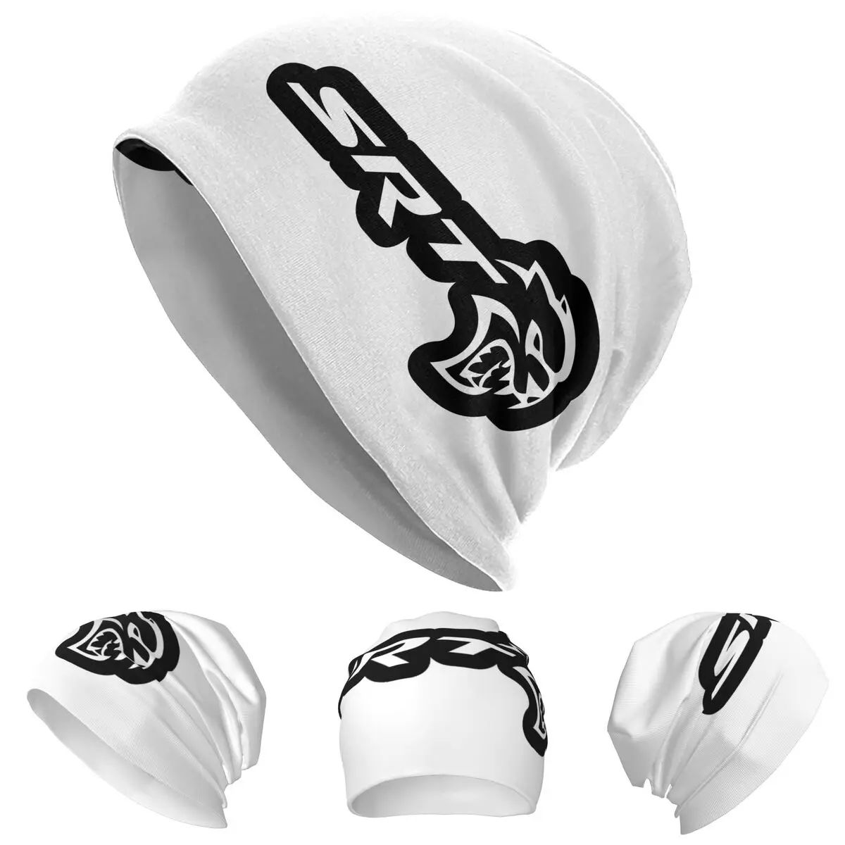 

SRT Hellcat Demon Dodge Challenger Car Racing Skullies Beanies Hats Warm Autumn Winter Cap Knitted Bonnet Caps for Unisex Adult