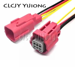 1 Set 6 Pin Auto Small Current Low Power Connector Diagnostic Socket MWTRB-06-1A-R MWTPB-06-1A-R Motorcycle OBD Diagnostic Plug