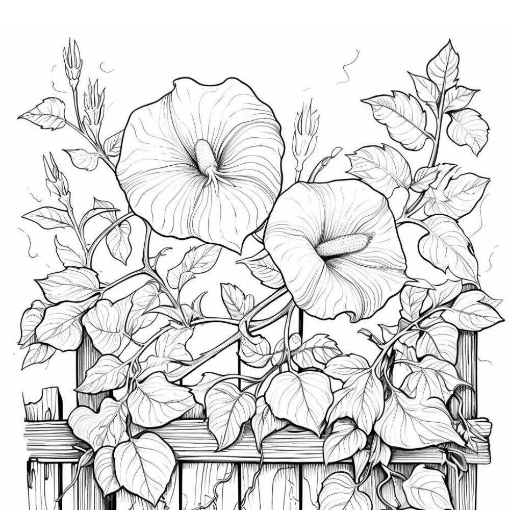 Flower Fantasy Art Coloring Book 22 Page Gift For Birthday Party Relieve Stress Kill Time Graffiti Painting Drawing Art Book