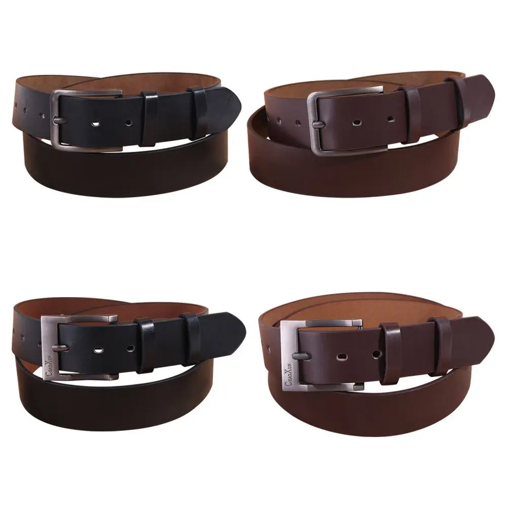 

Модный мужской пояс шириной 3,8 см, пояс из искусственной кожи, деловой ремень, регулируемые брюки, мужской ремень с металлической пряжкой