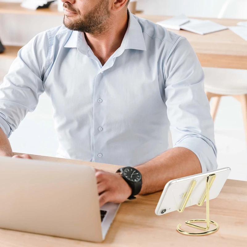 Business Card Holder For Desk, Metal Business Card Display Holder Stand, Office Desktop Name Card Holder-A69F