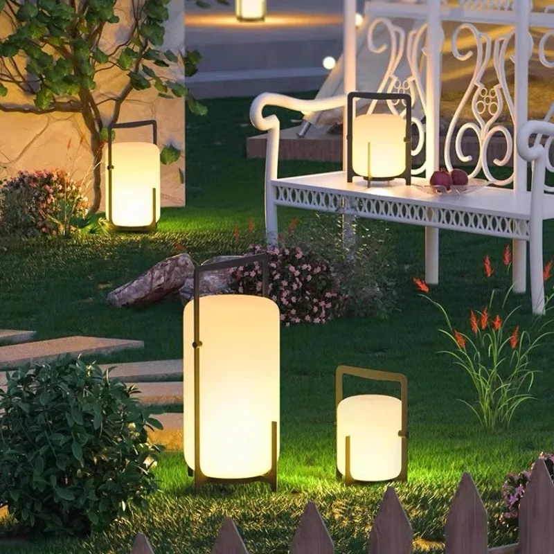 

Solar Lawn Light Outdoor Villa Courtyard Garden Balcony Portable Light Outdoor Waterproof Stainless Steel Floor Light