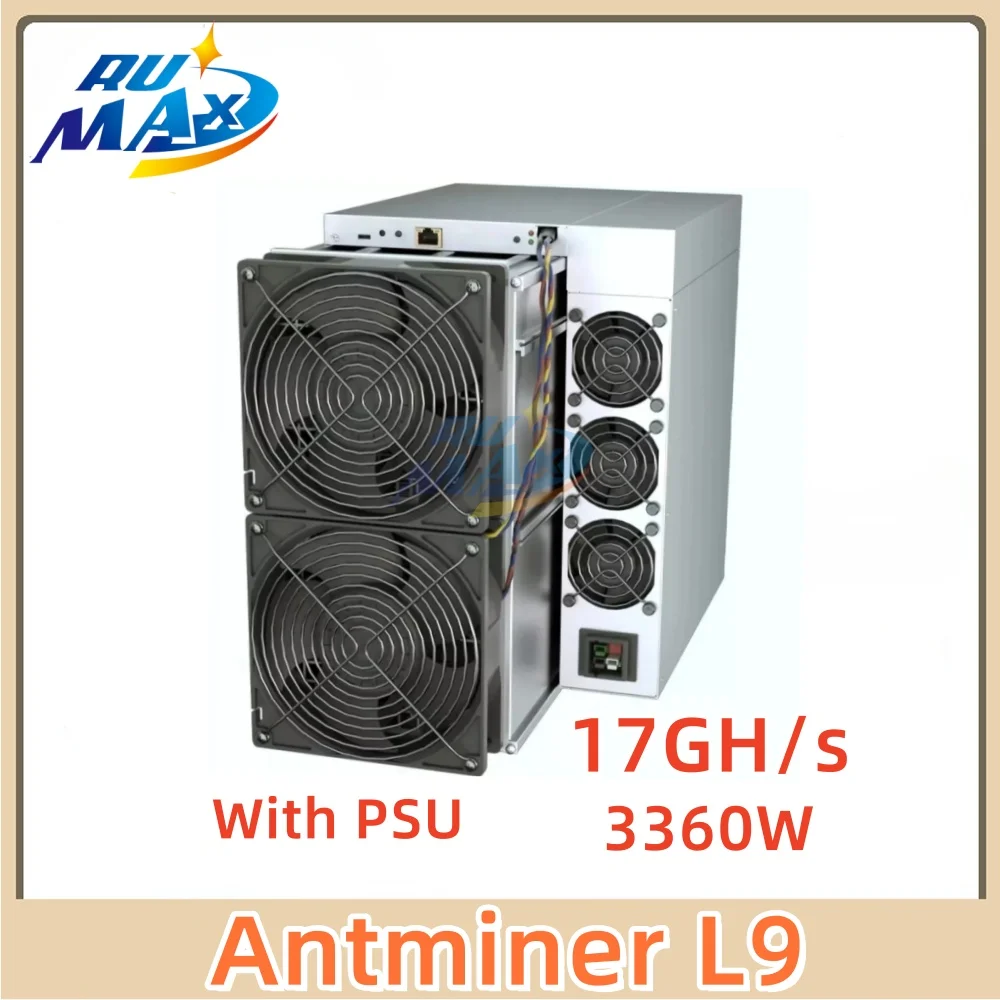 Новый Bitmain Antminer L9 17GH/s Scrypt Litecoin/Dogecoin Miner - 210J/GH Сверхэффективность с блоком питания 3260 Вт Быстрая доставка в наличии HK Новый Bitmain Antminer L9 17GH/s Scrypt Litecoin/Dogecoin Miner - 210J/GH Сверхэффективность с блоком питания 3260 Вт Быстрая доставка в наличии HK