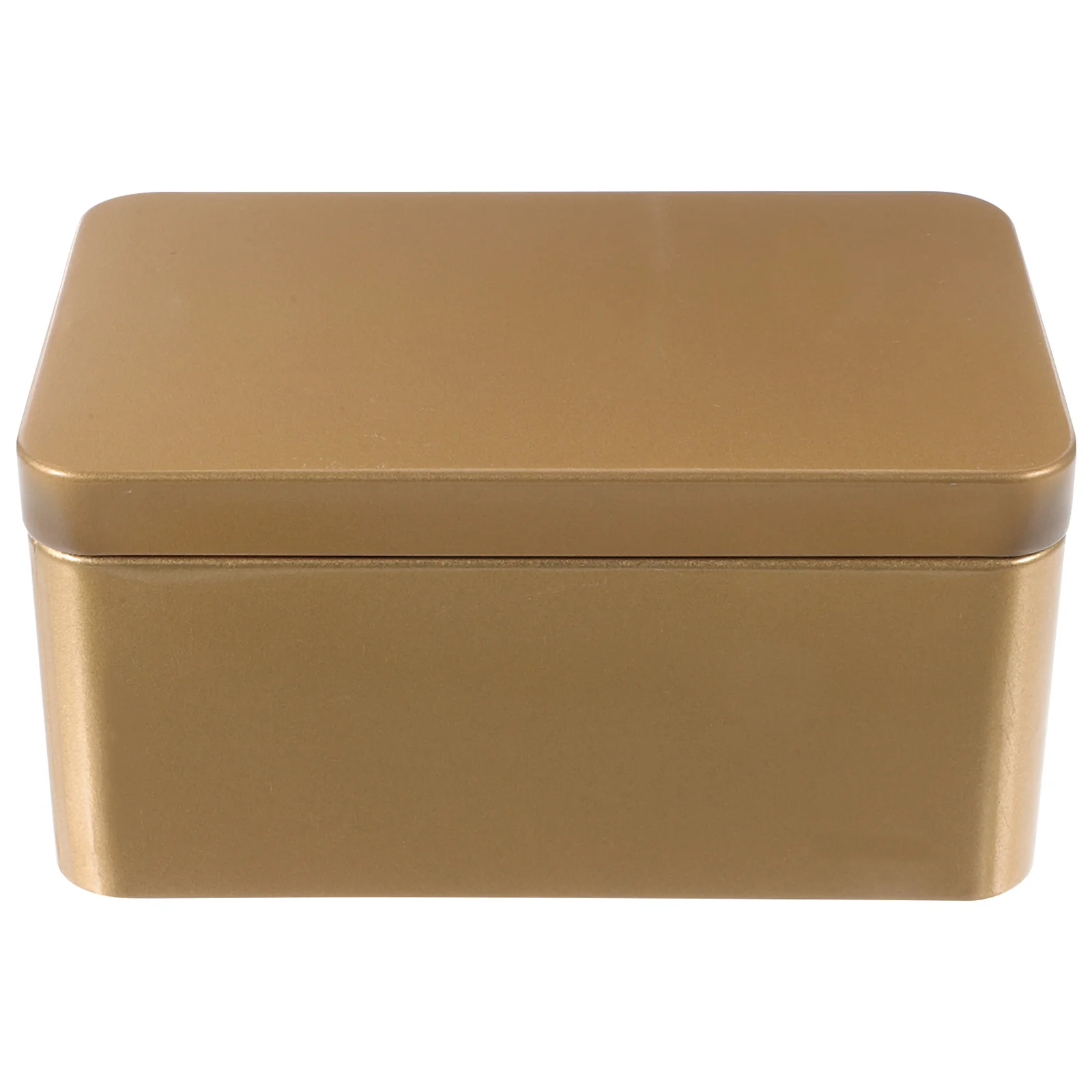 

Rectangular Tin Container Tea Storage Iron Box Sugar with Lid Leaf Candies Organizer Cookie