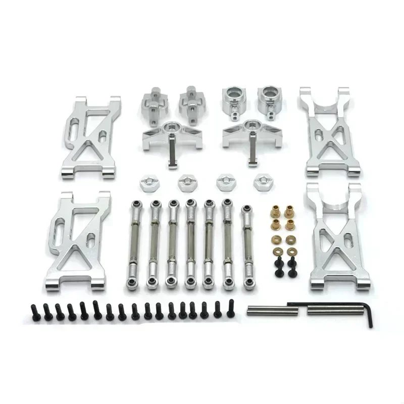 

WLtoys 104001 RC car spare parts upgrade Metal Kit Rear wheel cup C-seat Front steering cup pull rod swing arm