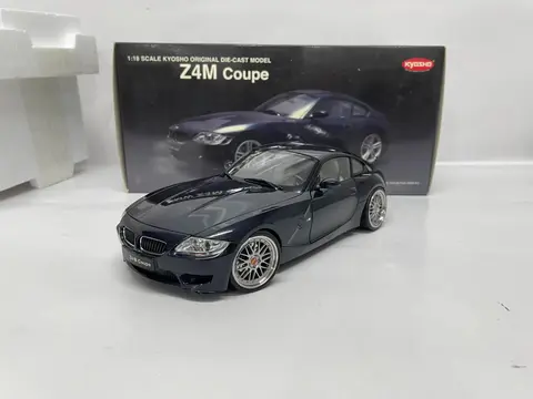 Kyosho 1:18 Z4M E85 Coupe Blue Diy BBS Simulation Limited Edition All Open Alloy Metal Static Car Model Toy Gift