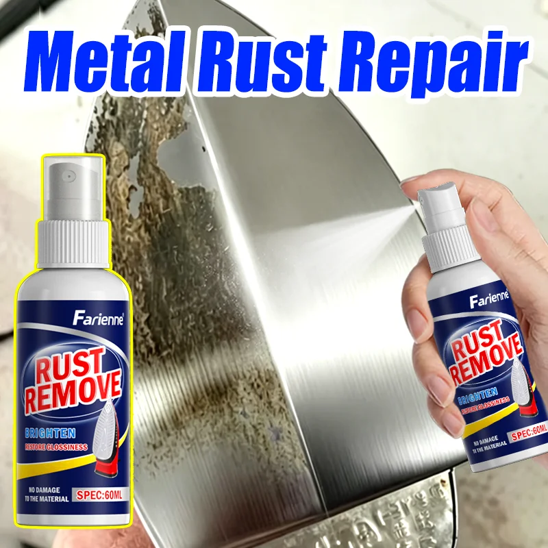 Farienne Iron Soleplate Rust Remover Spray Fast Remove Stains Brighten Metal Surface Gentle Cleaning For Home Appliance