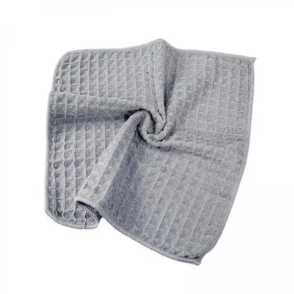 2x Microfiber Cleaning Cloth Car Wash Cloth Washable Soft Washing Dishes Square Dish Towel Microfiber Towel for Household Window