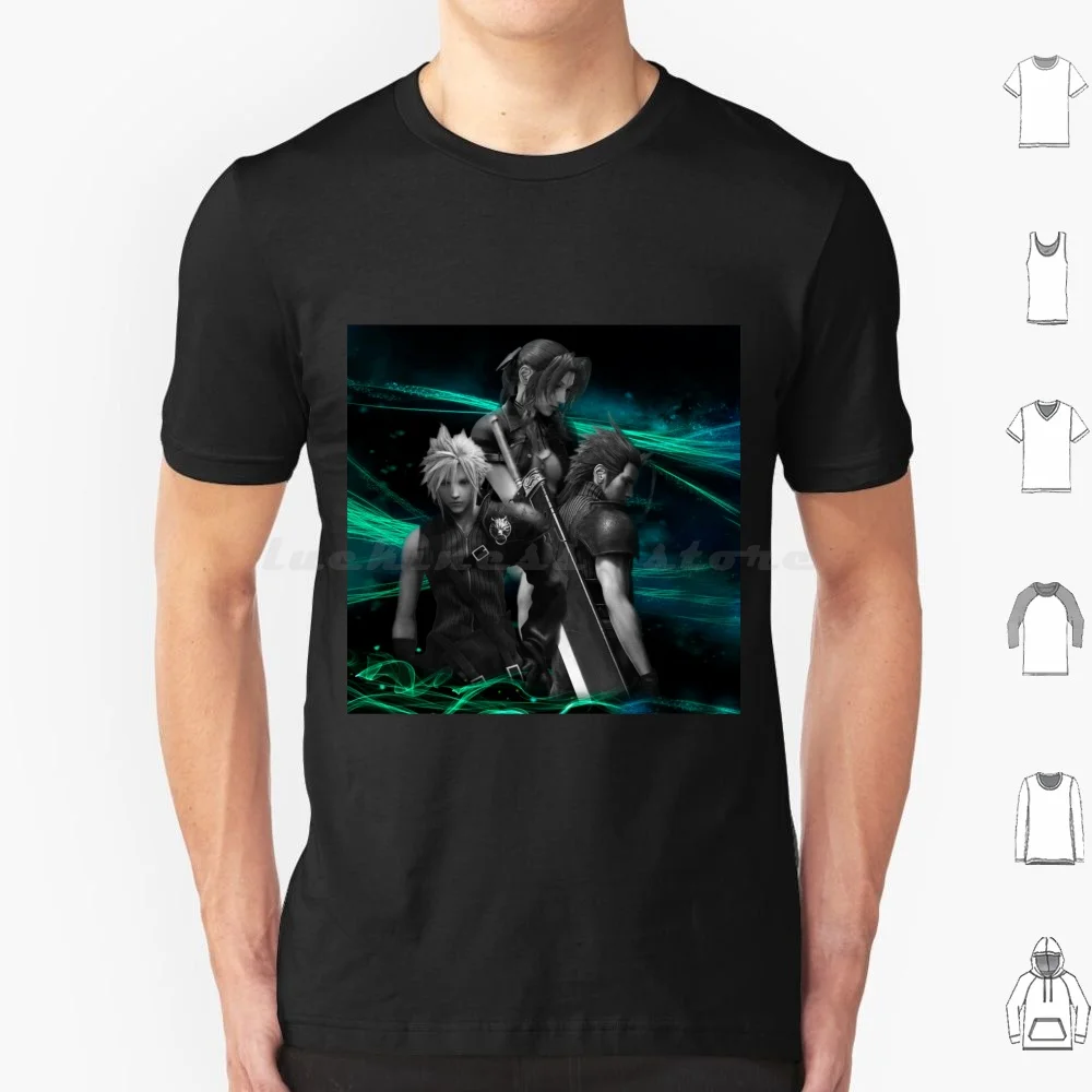 Lembre-Camiseta de algodón para hombre y mujer, estampado artesanal, Final Fantasy Vii Final Fantasy Final Fantasy 7 Crisis Core Final Fantasy Crisis